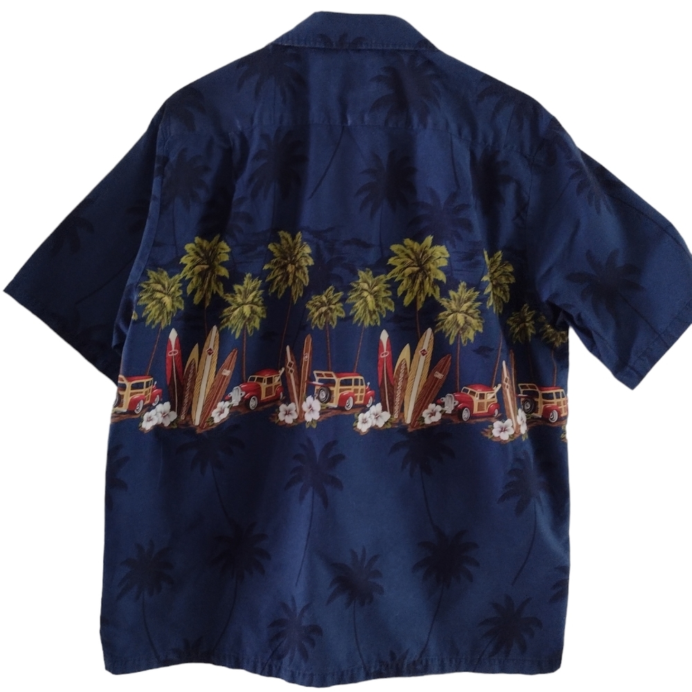 Hawaiian Reserve Cotton collection sz Large LG L button shirt. VTG. Mad… - Picture 5 of 11